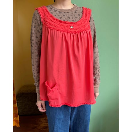 see-through sleeveless tops