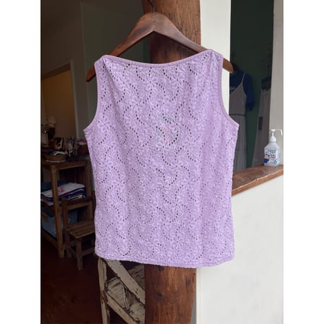 made in UK lavender all lace tops