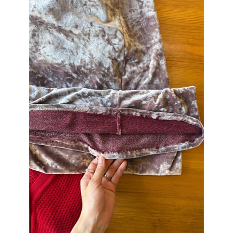 velour long skirt
