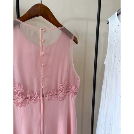 90s back see-through dress