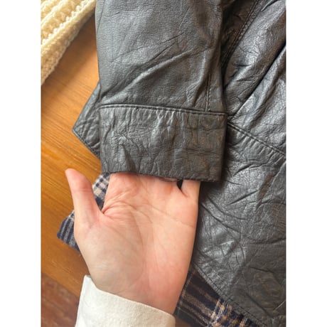 leather blouson