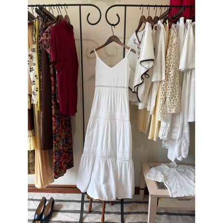 camisole long dress ⚪️