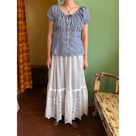 made in Germany cutwork design skirt