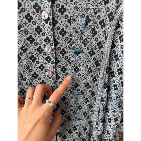 beads embroidery design tunic