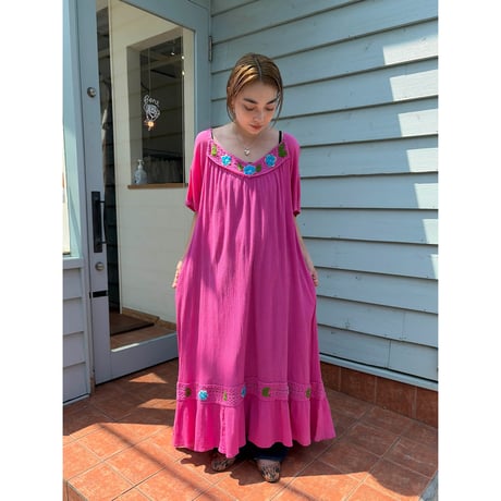 embroidery long dress
