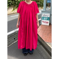 fuchsia pink crochet dress