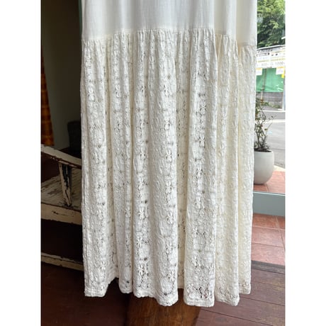 made in USA lace long dress