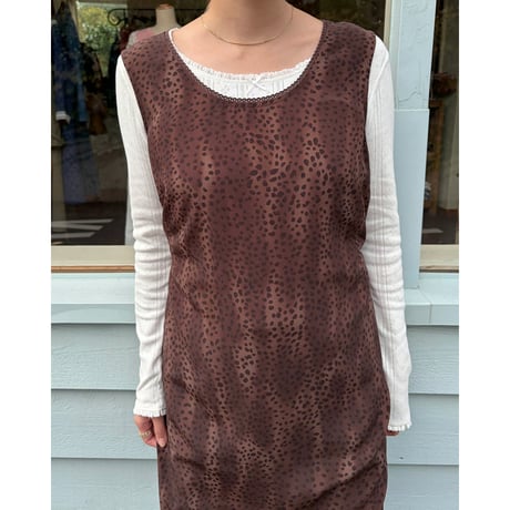 leopard long dress