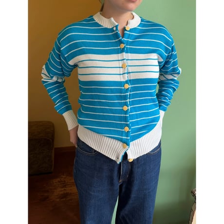 border knit cardigan