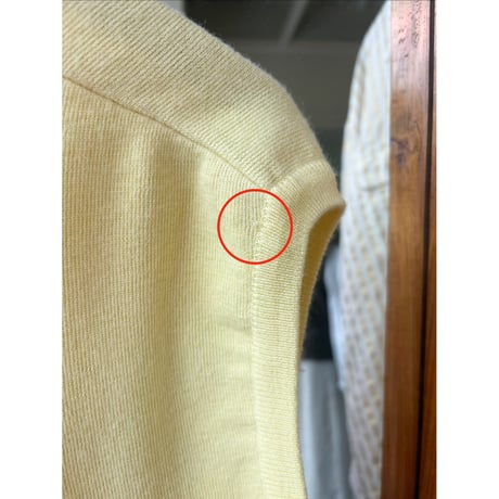 made in Italy lemon yellow knit vest