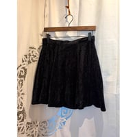made in England velours mini skirt