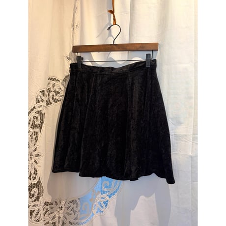 made in England velours mini skirt