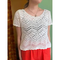 crochet s/s tops