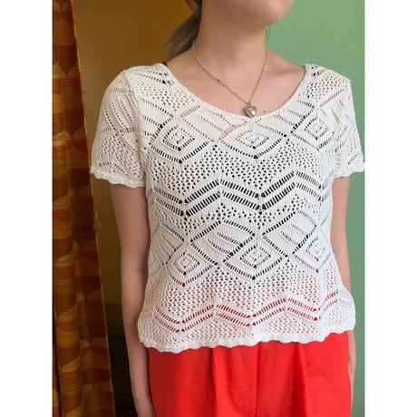 crochet s/s tops
