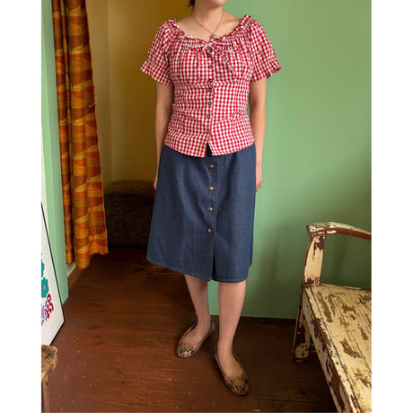 70s levi’s denim skirt