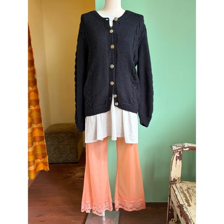 see-through flare pants