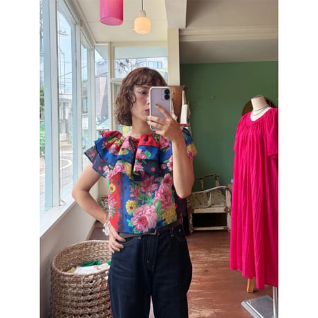 made in Italy chiffon design tops