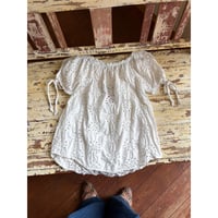 made in Italy cutwork design tunic
