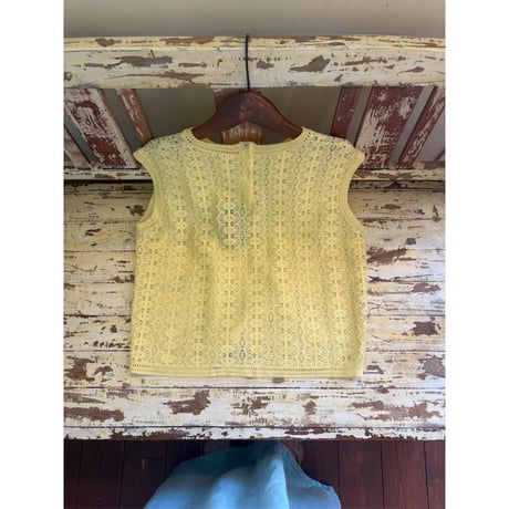 yellow lace  tops