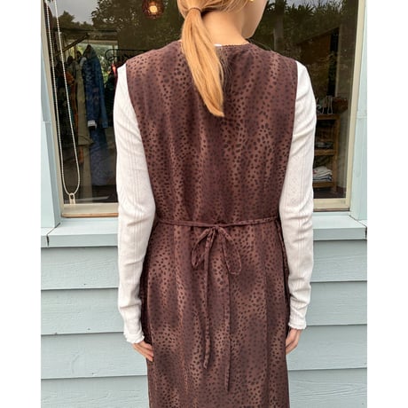 leopard long dress