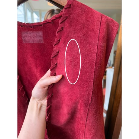 mede in England leather vest