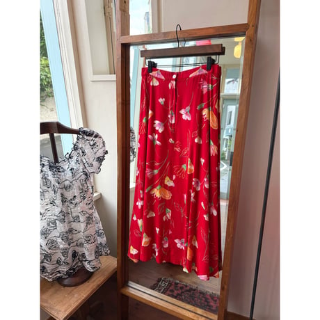 made in USA floral design skirt