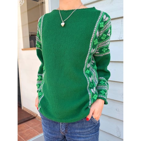 green design sweater