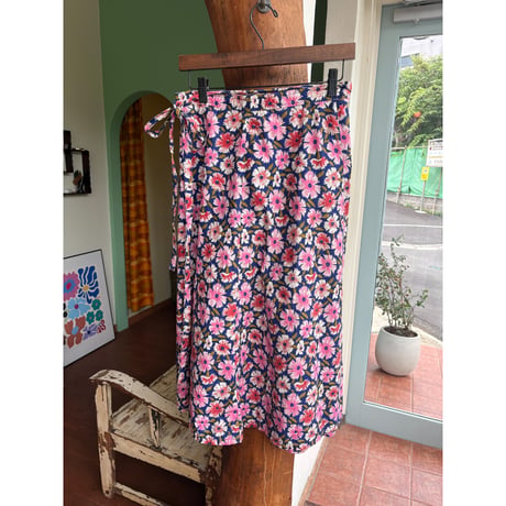 floral wrap skirt