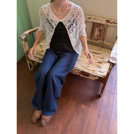 crochet s/s cardigan