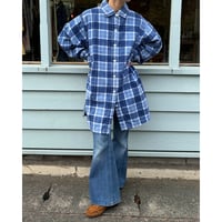 check flannel shirt dress