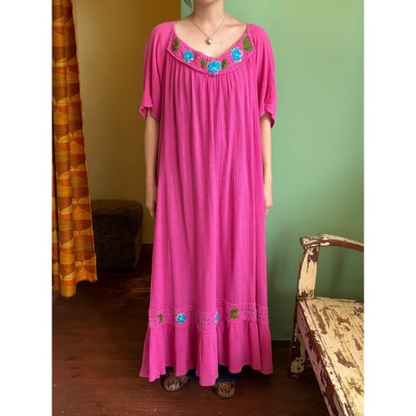 embroidery long dress