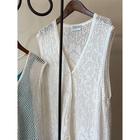 crochet long vest