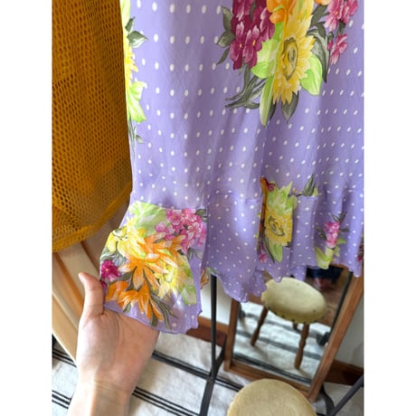 made in France dot design skirt