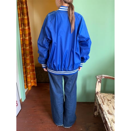 blue nylon jacket