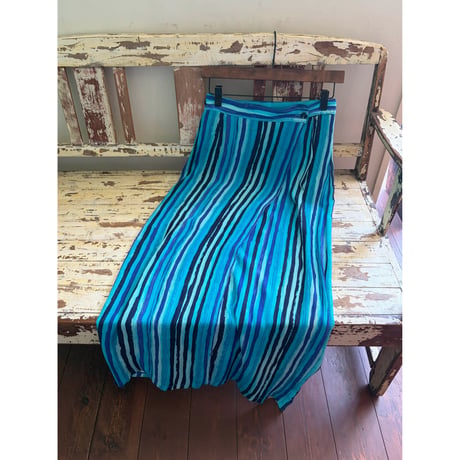 stripe long skirt