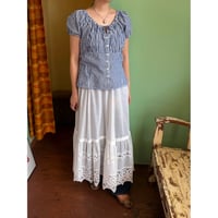 made in Germany cutwork design skirt