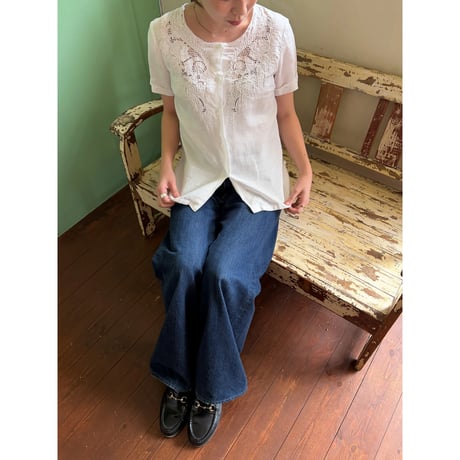 cutwork lace blouse