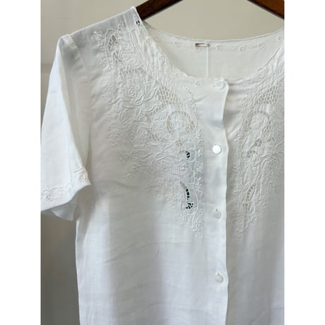 cutwork lace blouse