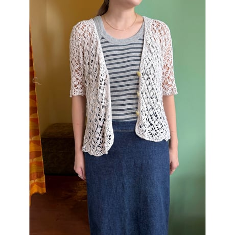 crochet s/s cardigan