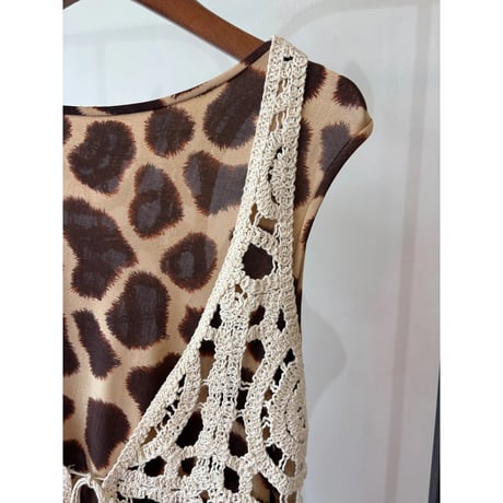 crochet open vest