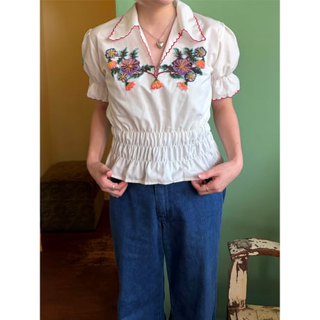 floral embroidery tunic