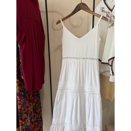 camisole long dress ⚪️