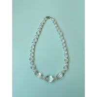 clear beads necklace