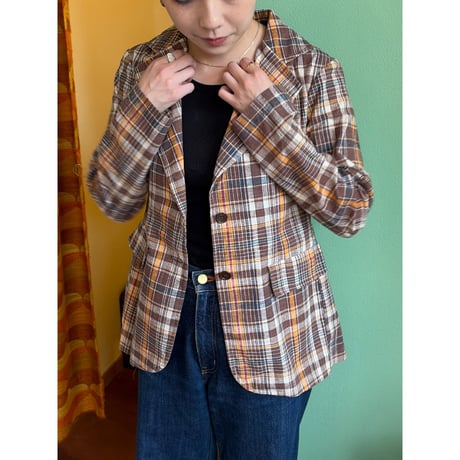 check pattern jacket