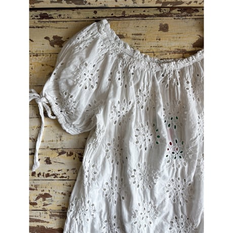 made in Italy cutwork design tunic