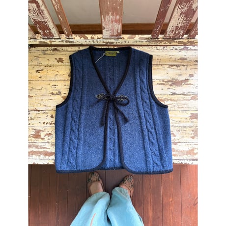 cable knit vest