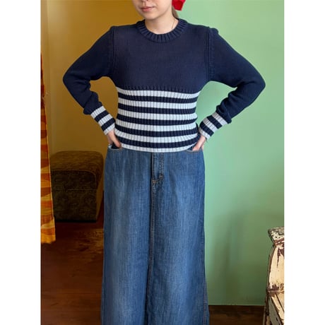 Made in Italy border design sweater