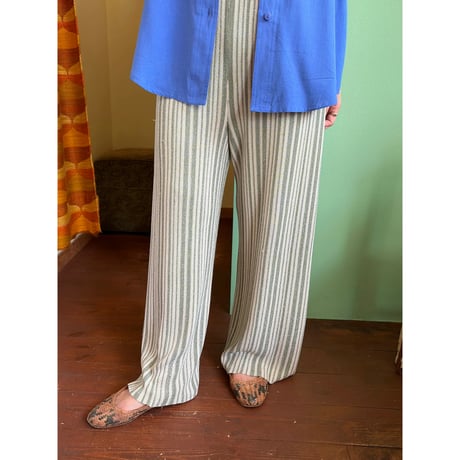 glitter stripe knit pants