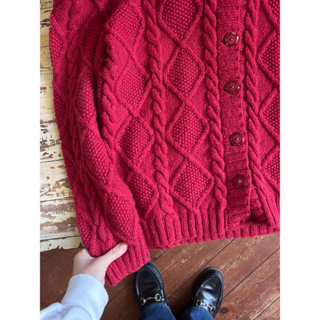 cable  knit cardigan