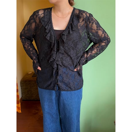 all lace blouse